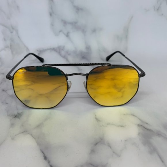 Ray-Ban The Marshal Sunglasses RB3648 004/I3 Gunmetal Frame/Brown Mirror… main image 9